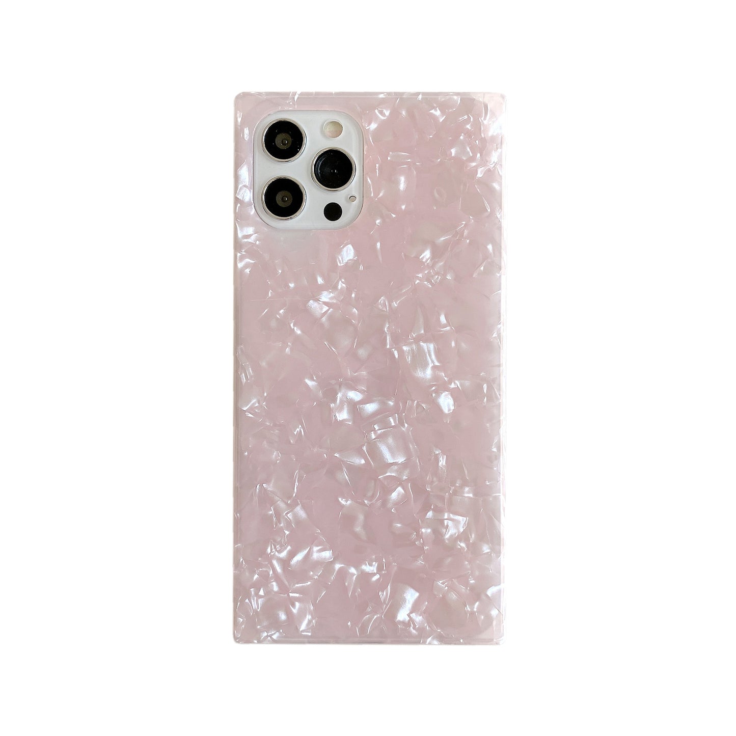 Solid Color Shell Pattern Soft Case For iPhone