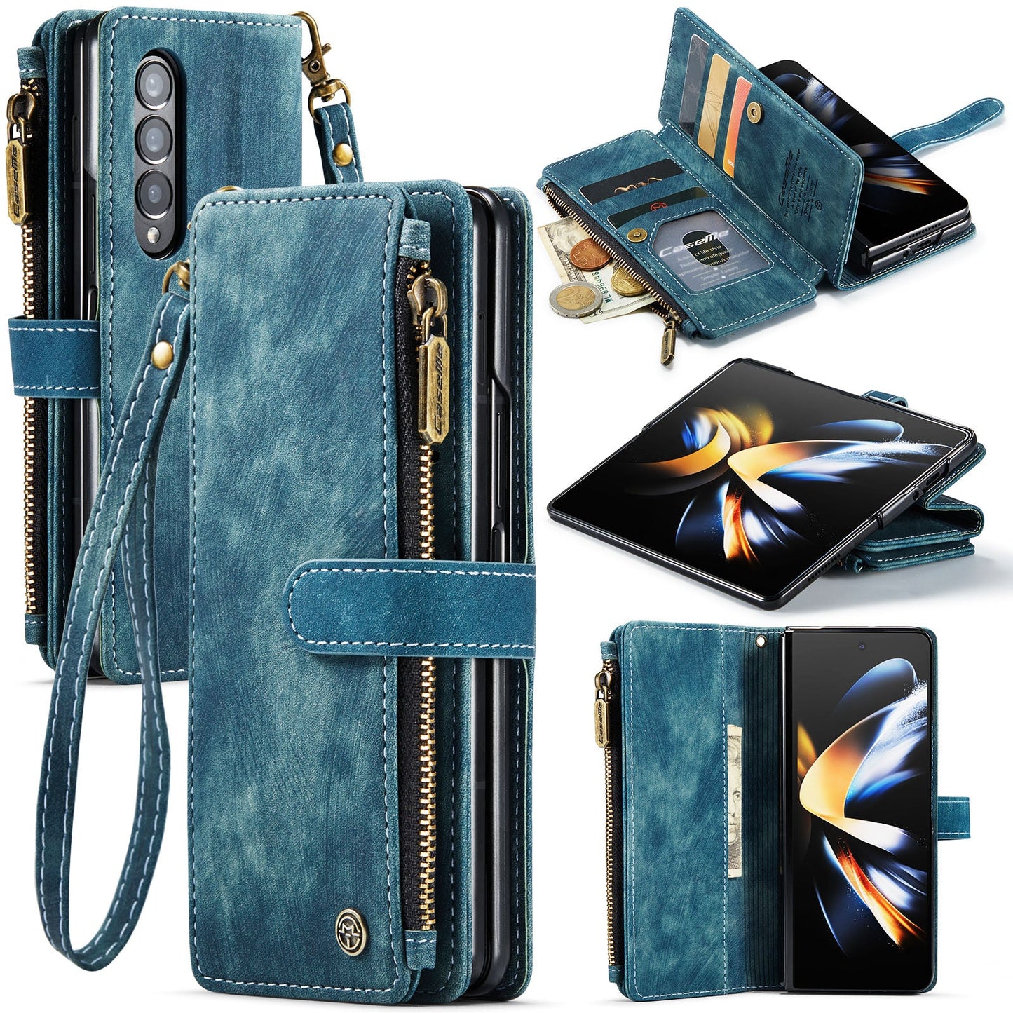 3-in-1 Functionality Durable Wallet Case for Samsung