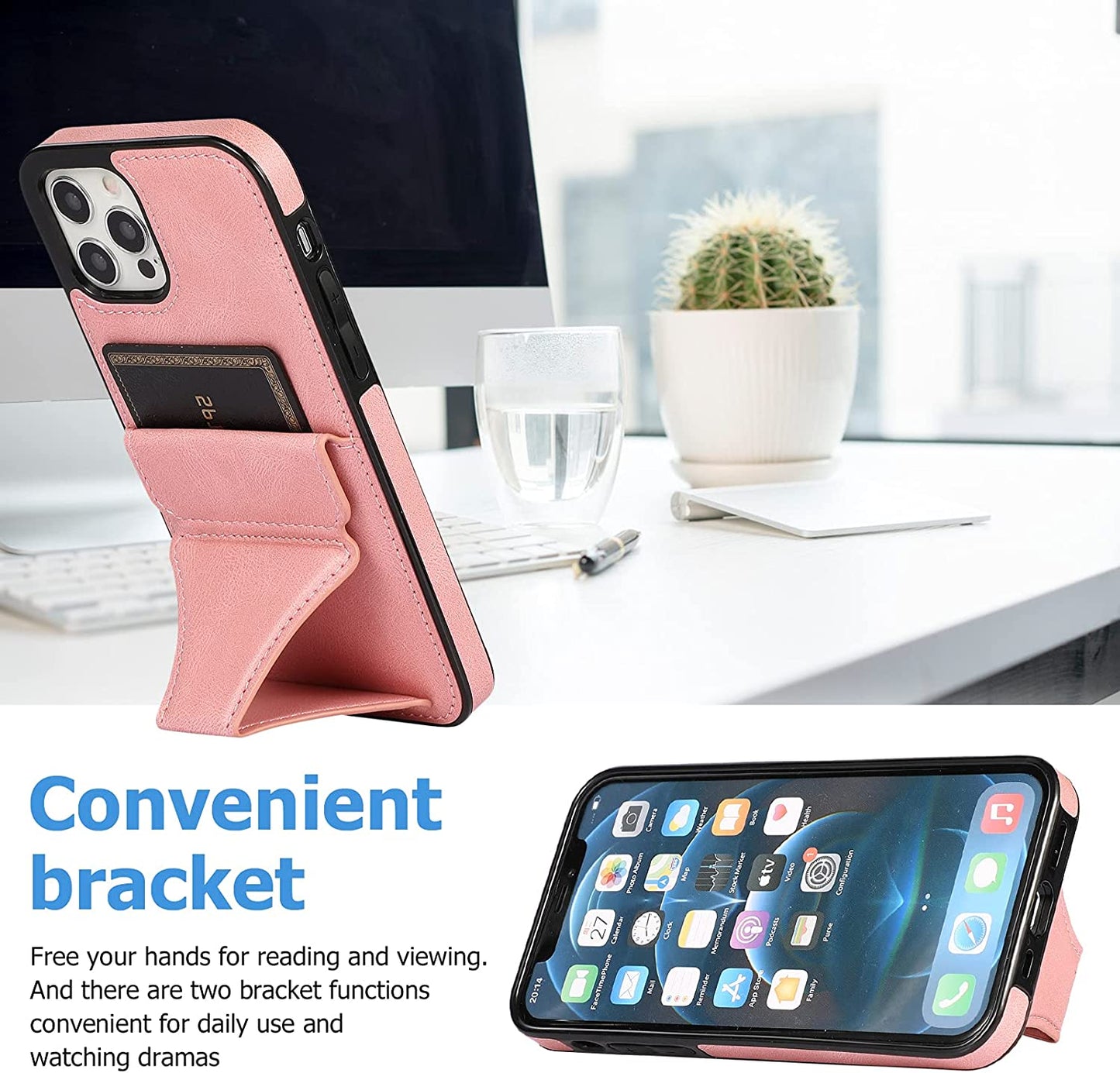 Luxury Card Holder Metal Magnetic Case For iPhone