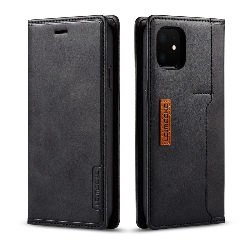 Premium Full Cover Leather Flip Case for iPhone