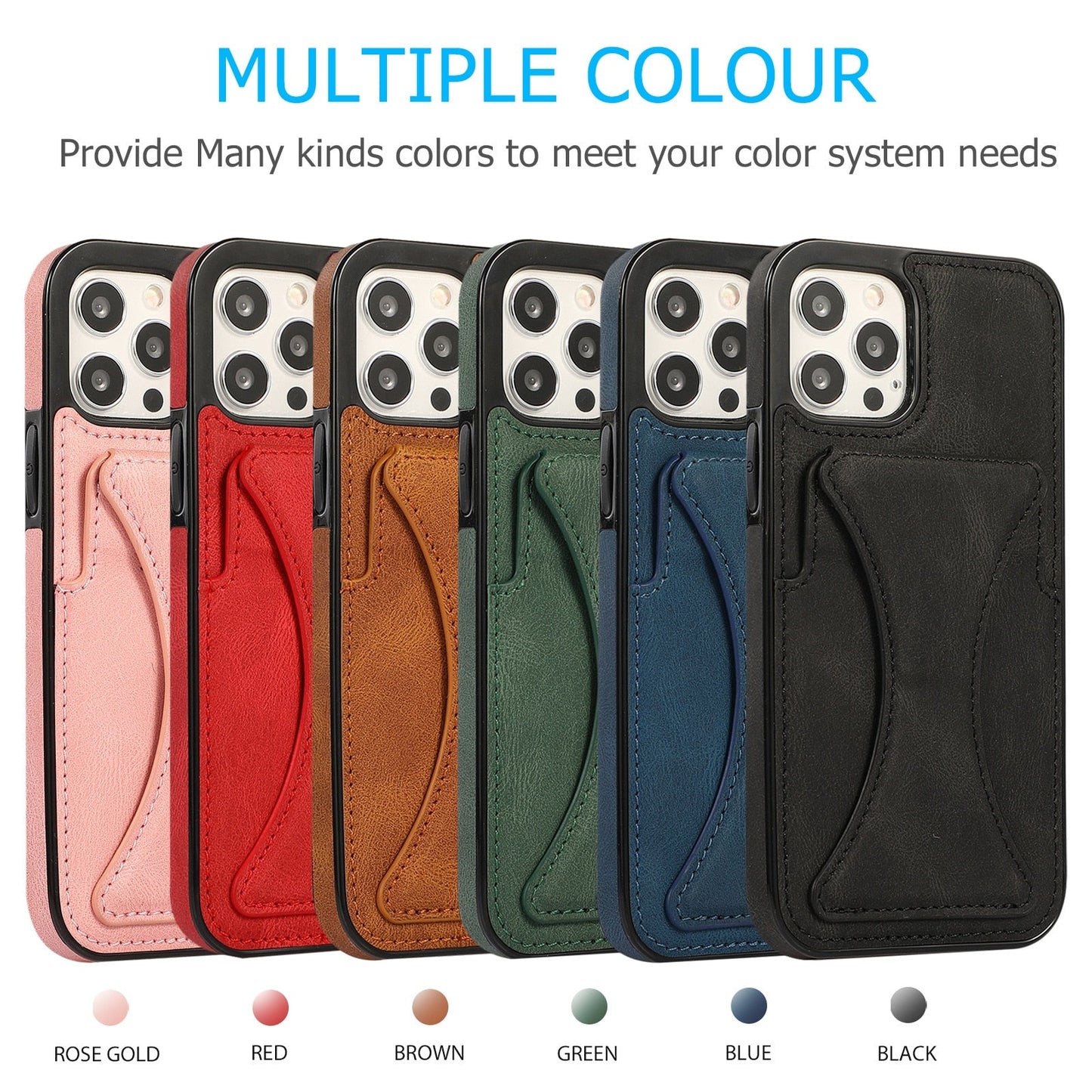 Luxury Card Holder Metal Magnetic Case For iPhone