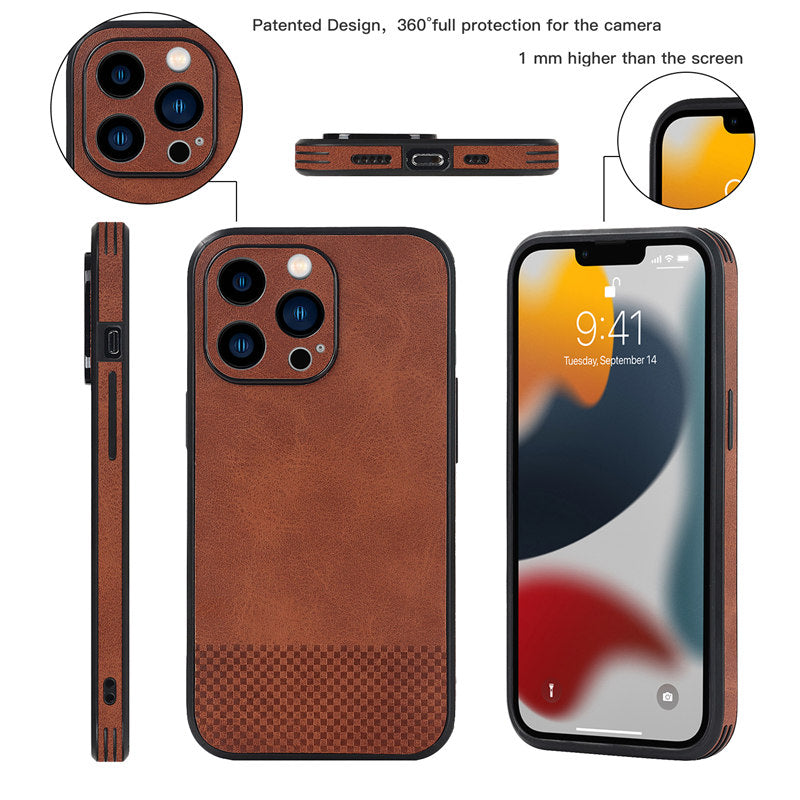 Full Protective Leather Case For iPhone