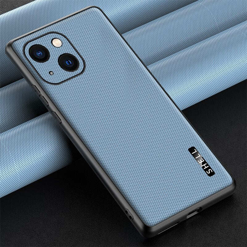 Vintage Shockproof Matte Leather Case for iPhone