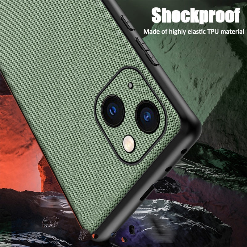 Vintage Shockproof Matte Leather Case for iPhone