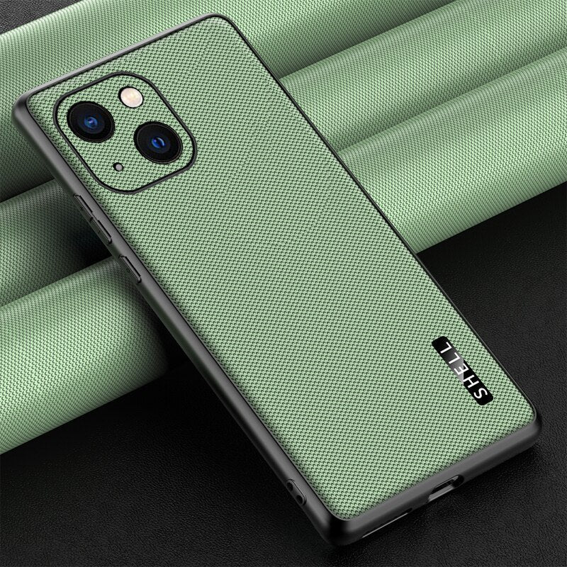 Vintage Shockproof Matte Leather Case for iPhone