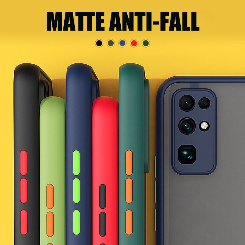 Stoßfeste, matte, klare Handyhülle für Samsung