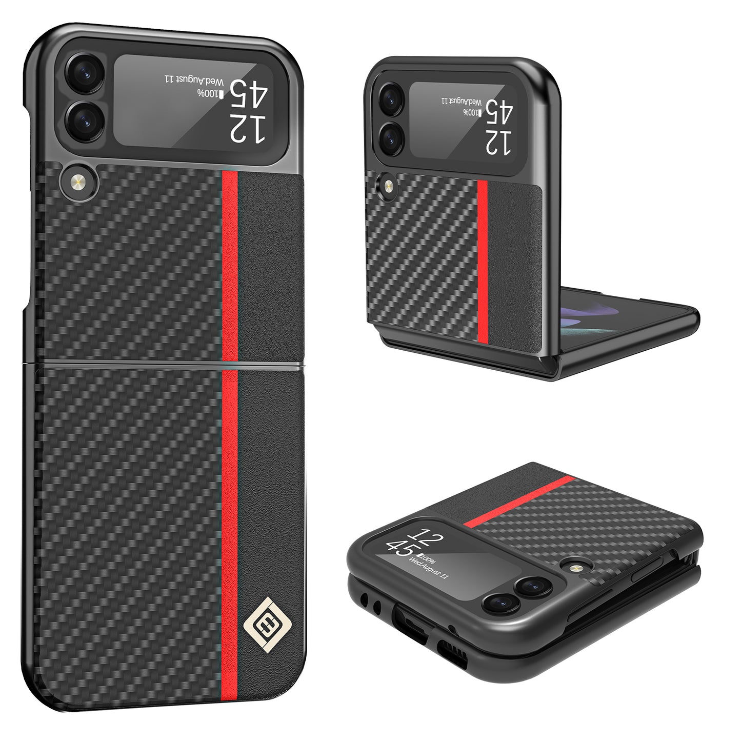 Ultra-thin Carbon Fiber Style Case for Samsung Galaxy Z Flip