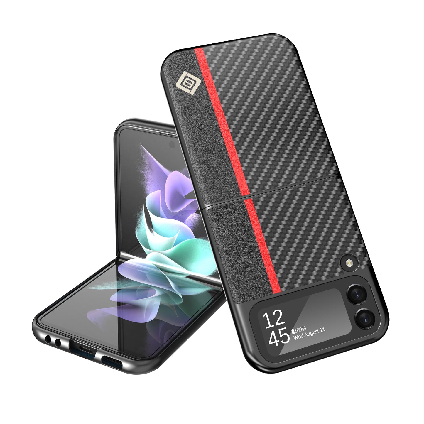 Ultra-thin Carbon Fiber Style Case for Samsung Galaxy Z Flip