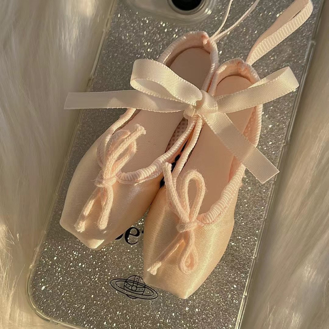 Sweet Pink Ballet Shoe Stand Case For iPhone