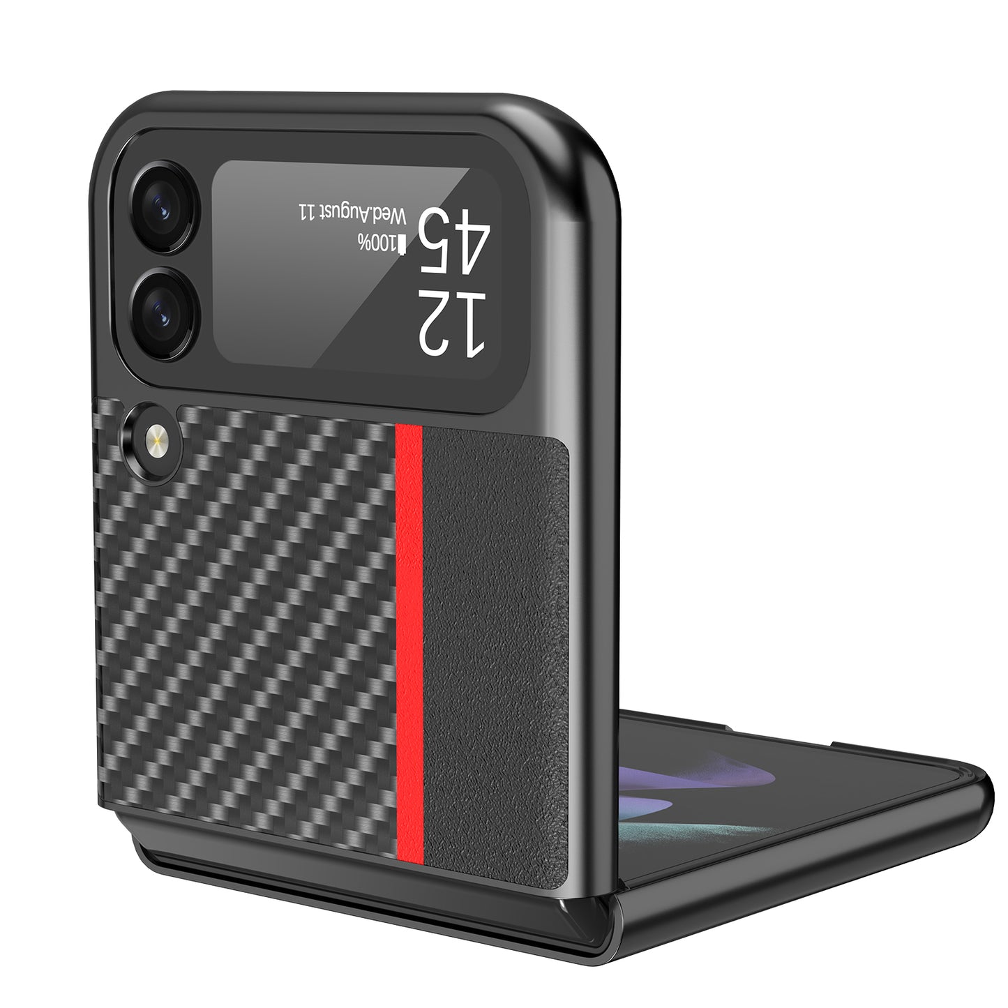 Ultra-thin Carbon Fiber Style Case for Samsung Galaxy Z Flip